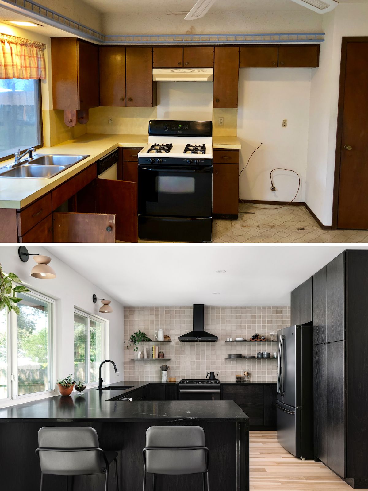 70S Kitchen Remodel before And After