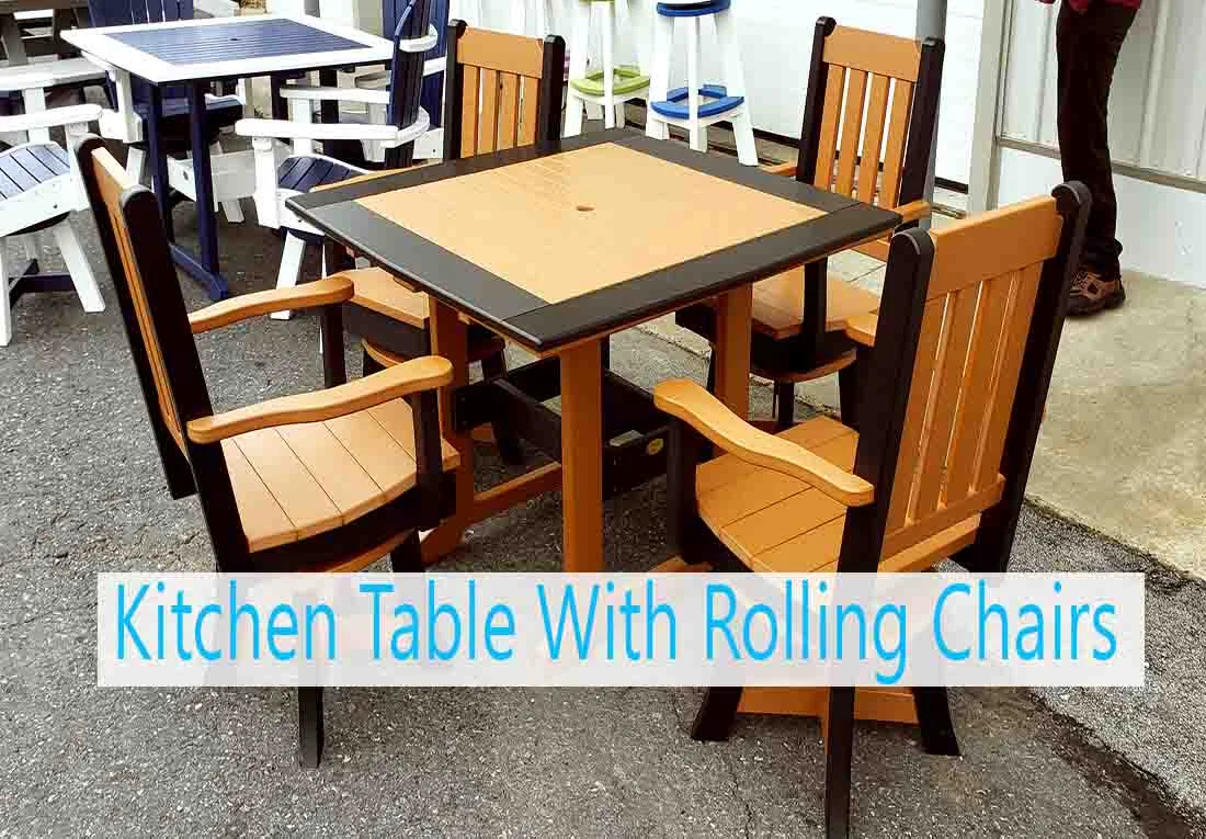 Kitchen Table With Rolling Chairs