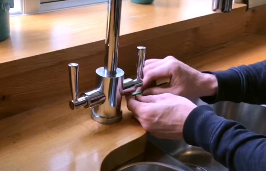 Remove Kitchen Faucet Handle No Visible Screws