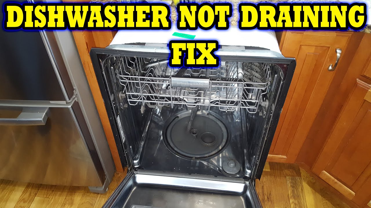 Kitchenaid Dishwasher Won'T Drain