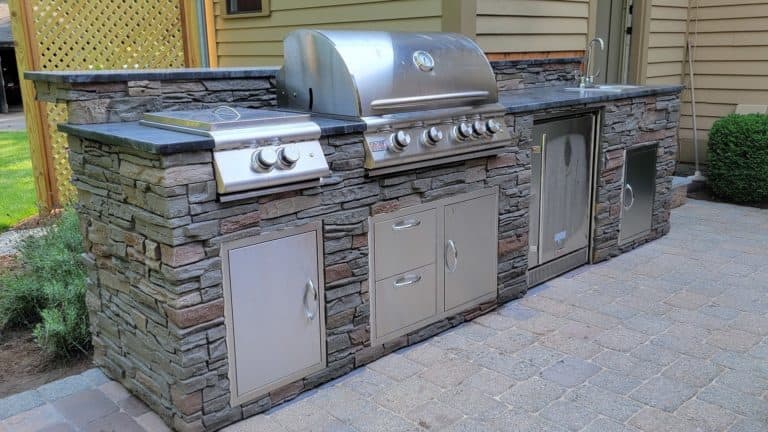 Stacked Stone Outdoor Kitchen