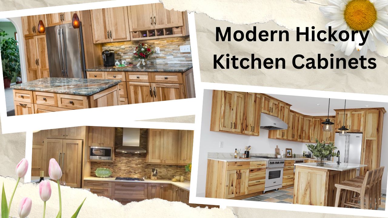 Modern Hickory Kitchen Cabinets